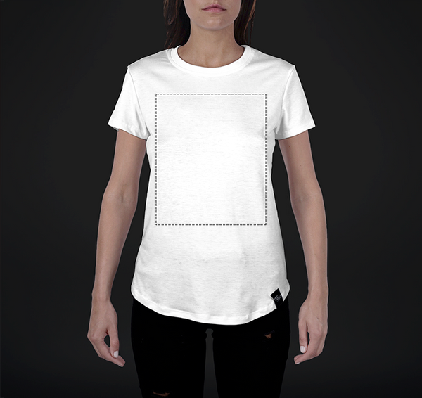 Womens Crew Tee (Chest Print)