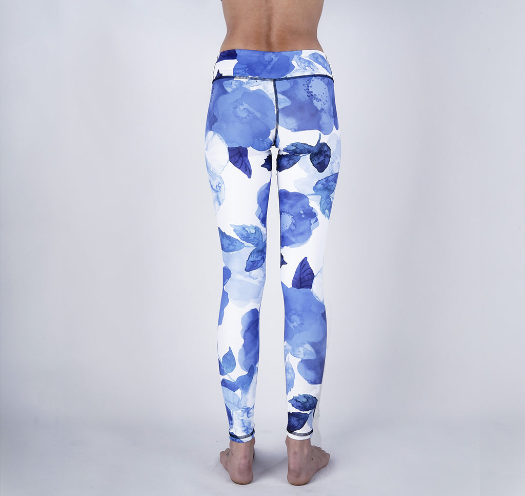 Leggings, Blue Floral