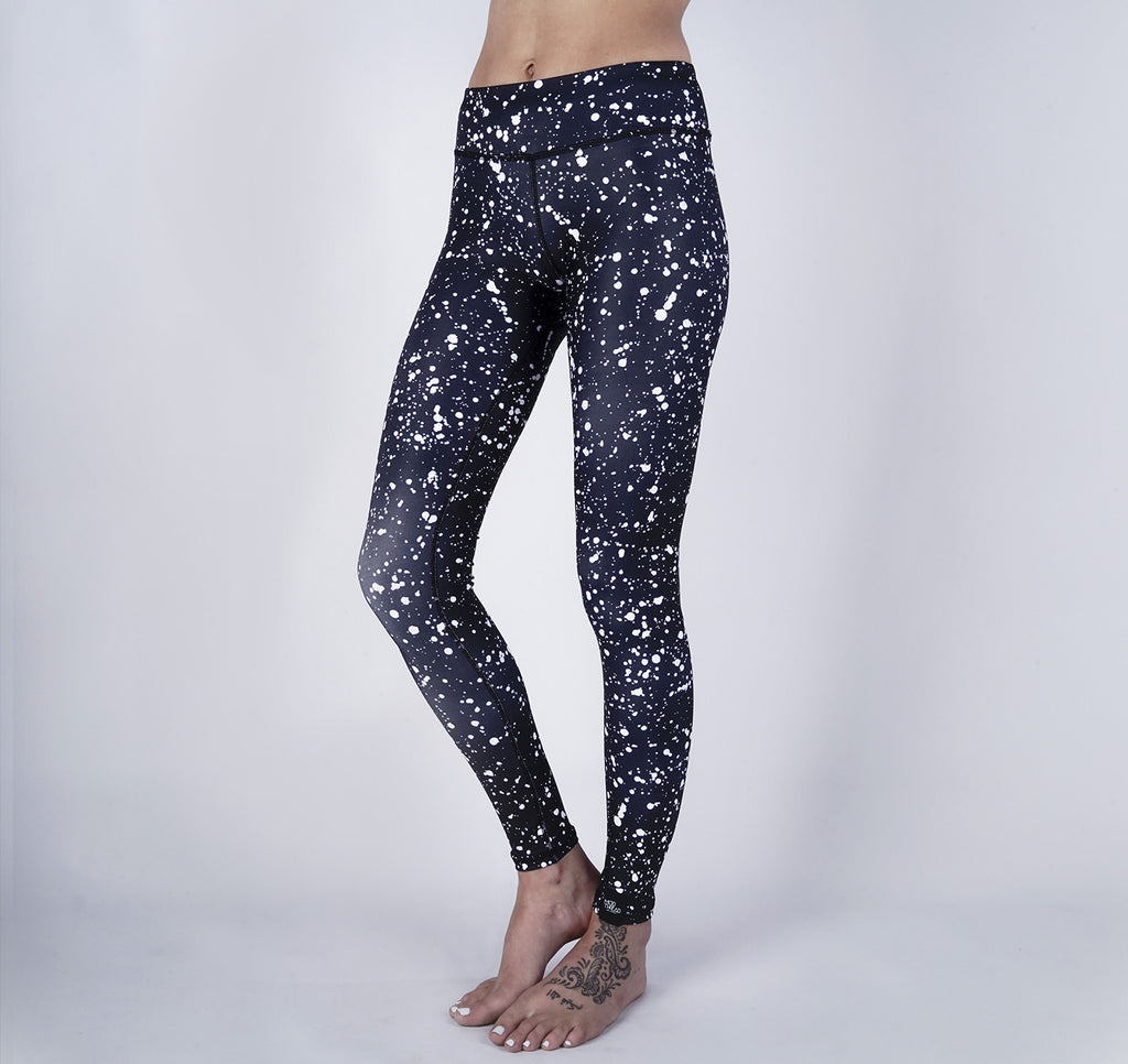 Leggings, White Speckle