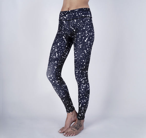 Leggings, White Speckle