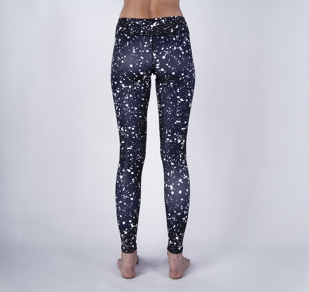 Leggings, White Speckle
