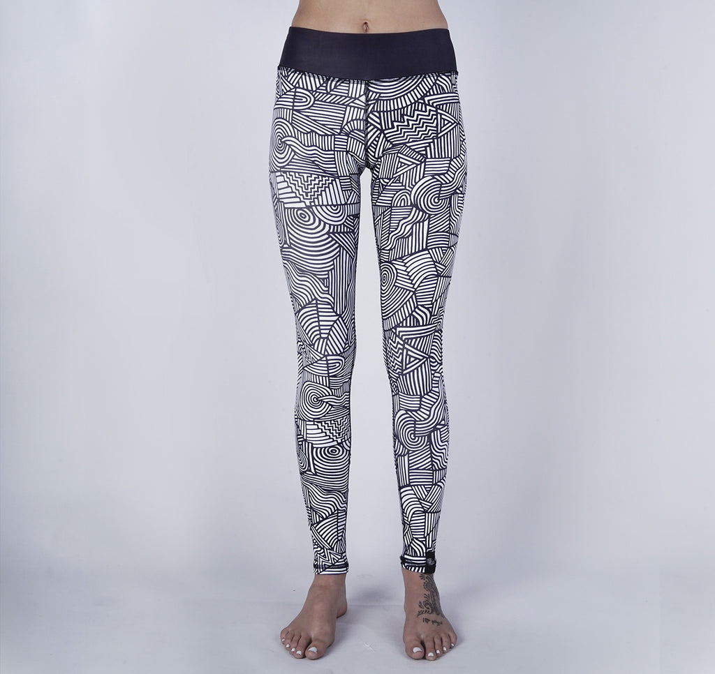 Leggings, Symmetries B&W Micro