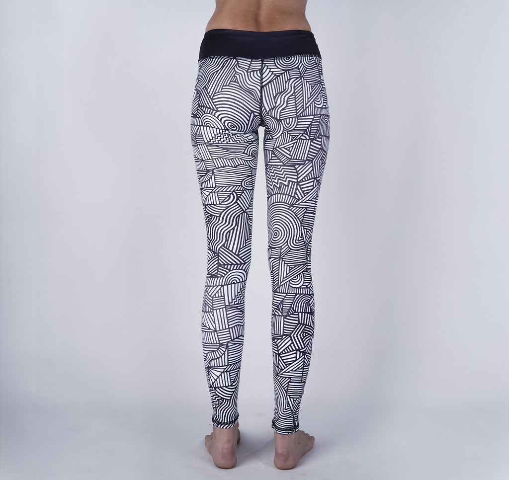Leggings, Symmetries B&W Micro