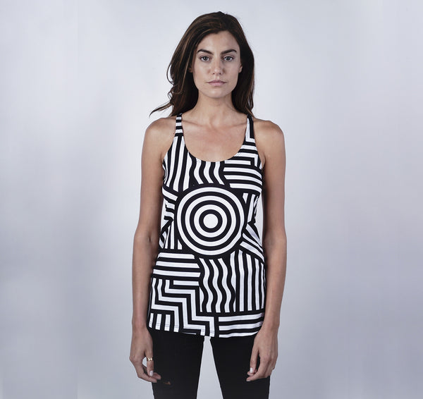 Racerback Tank, Symmetries B&W