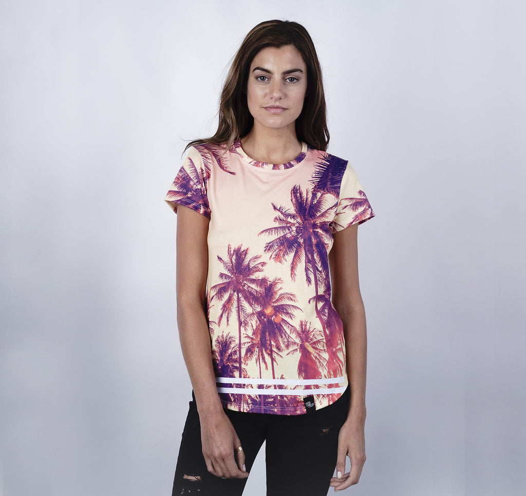 Womens Crew Tee, Sunburst WC16