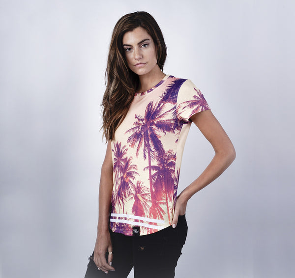 Womens Crew Tee, Sunburst WC16