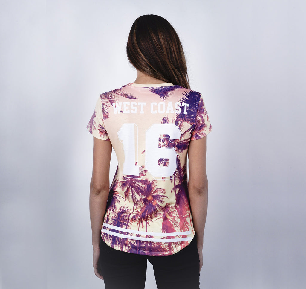 Womens Crew Tee, Sunburst WC16