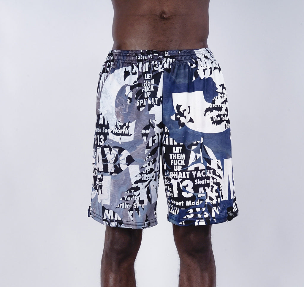 Mesh Shorts, AYC Gutter Rainbow