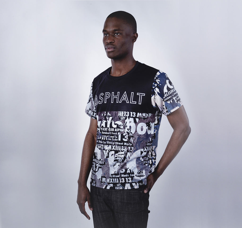 Crew Tee, AYC Gutter Rainbow