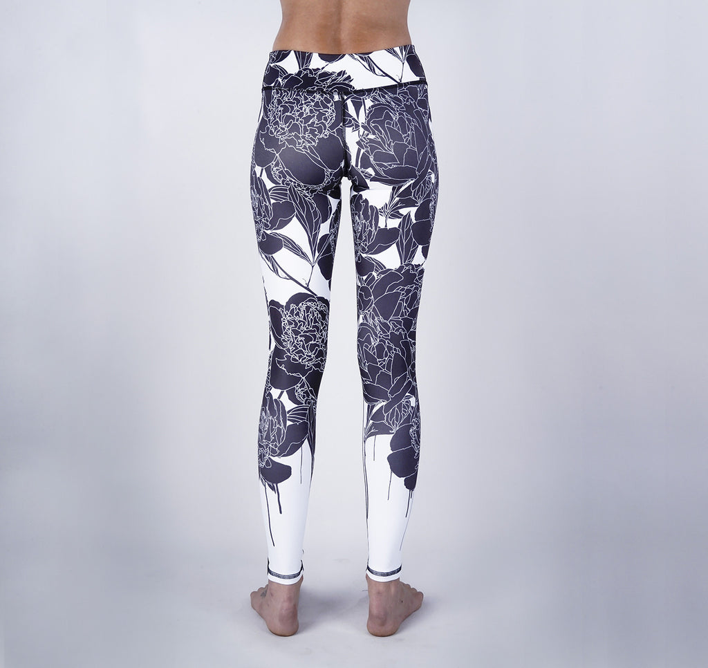 Leggings, Black Floral