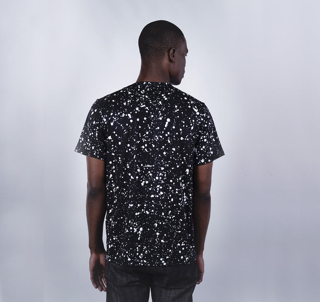 Crew Tee, White Speckle