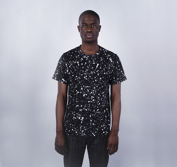 Crew Tee, White Speckle