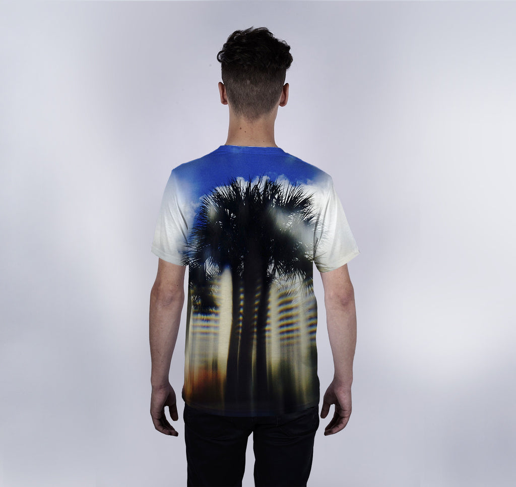 Crew Tee, Blue Palm