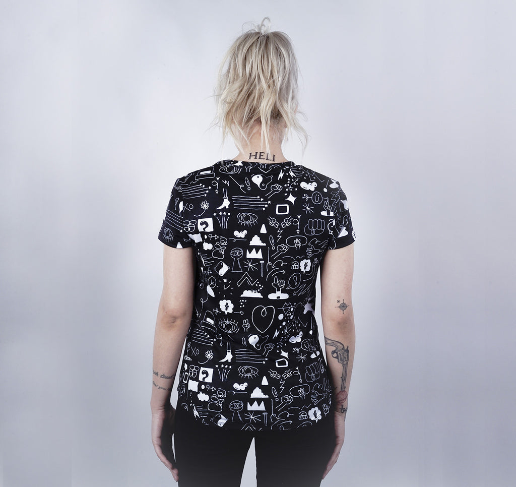Womens Crew Tee, Nightshade