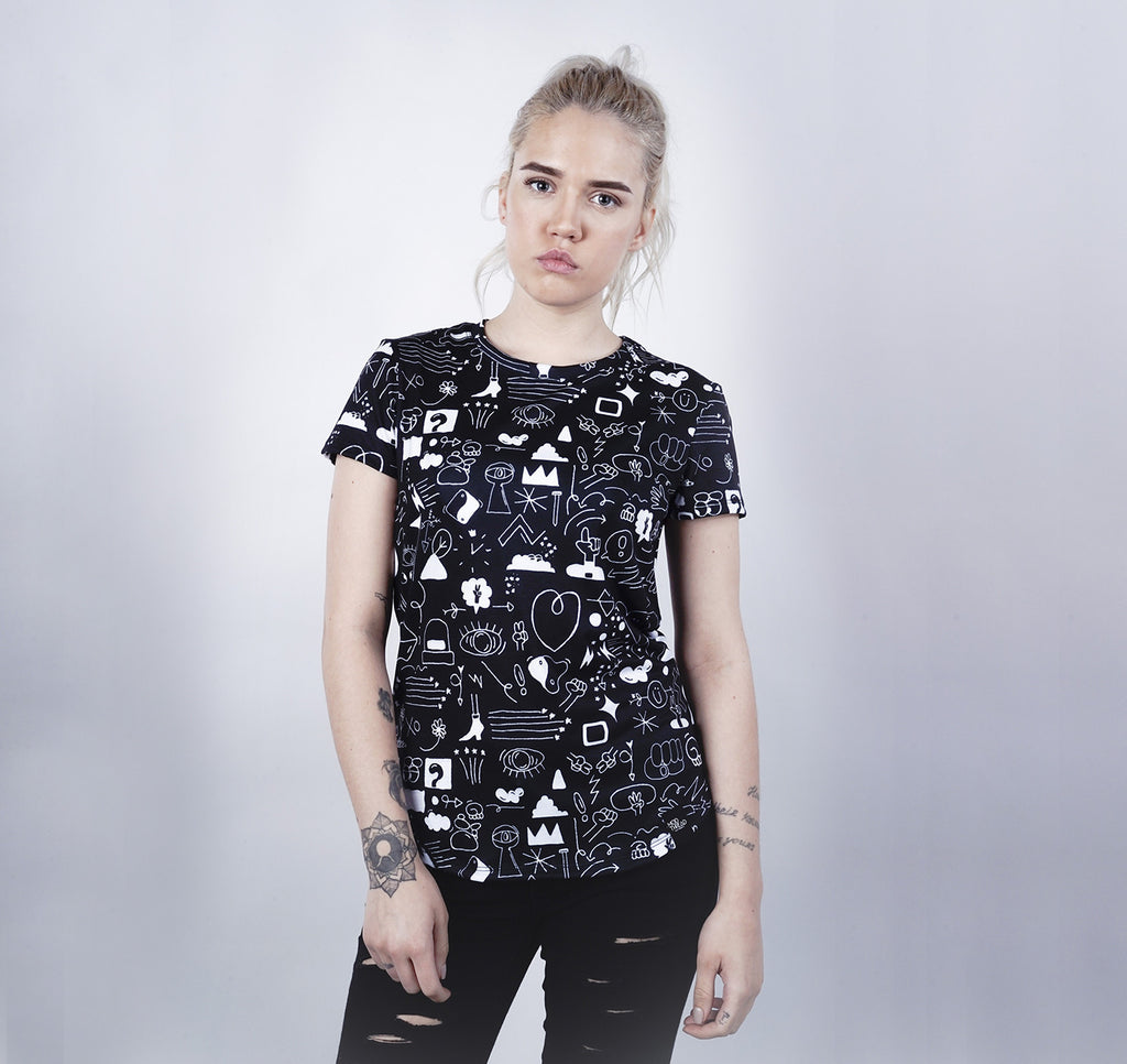 Womens Crew Tee, Nightshade