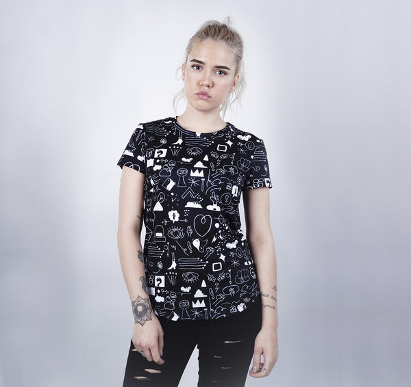 Womens Crew Tee, Nightshade