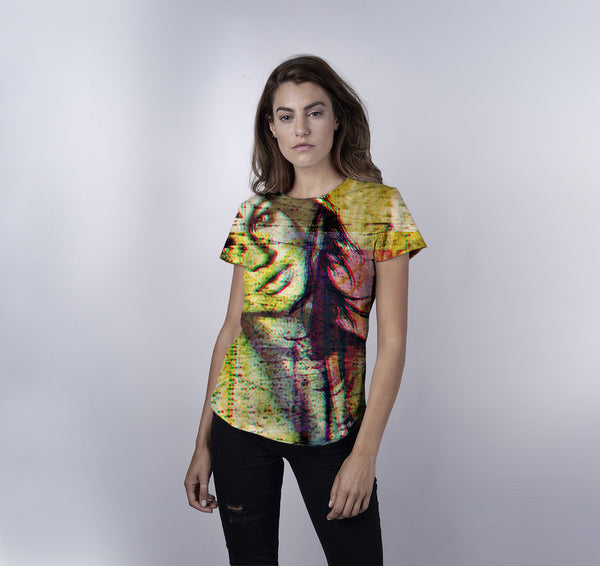 Womens Crew Tee, Forever Glitched