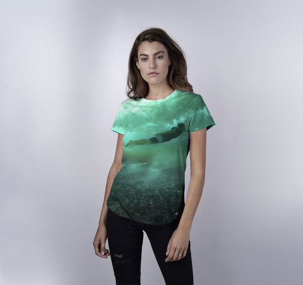 Womens Crew Tee, Waterworld