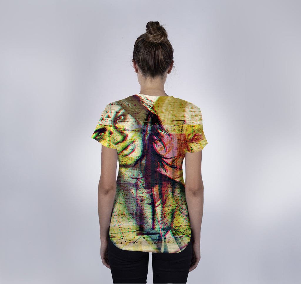 Womens Crew Tee, Forever Glitched
