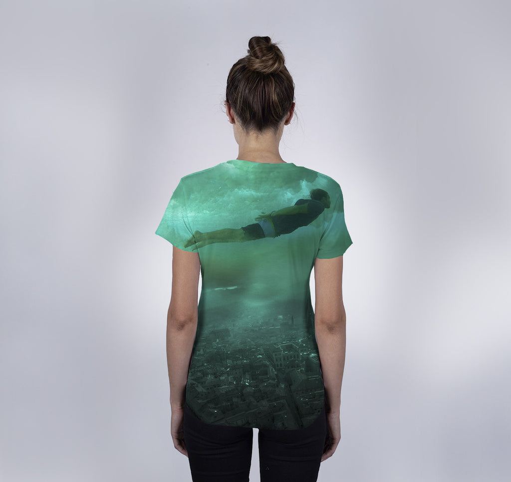 Womens Crew Tee, Waterworld