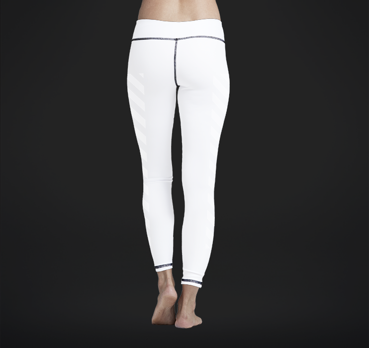 Leggings, Striped Overlay