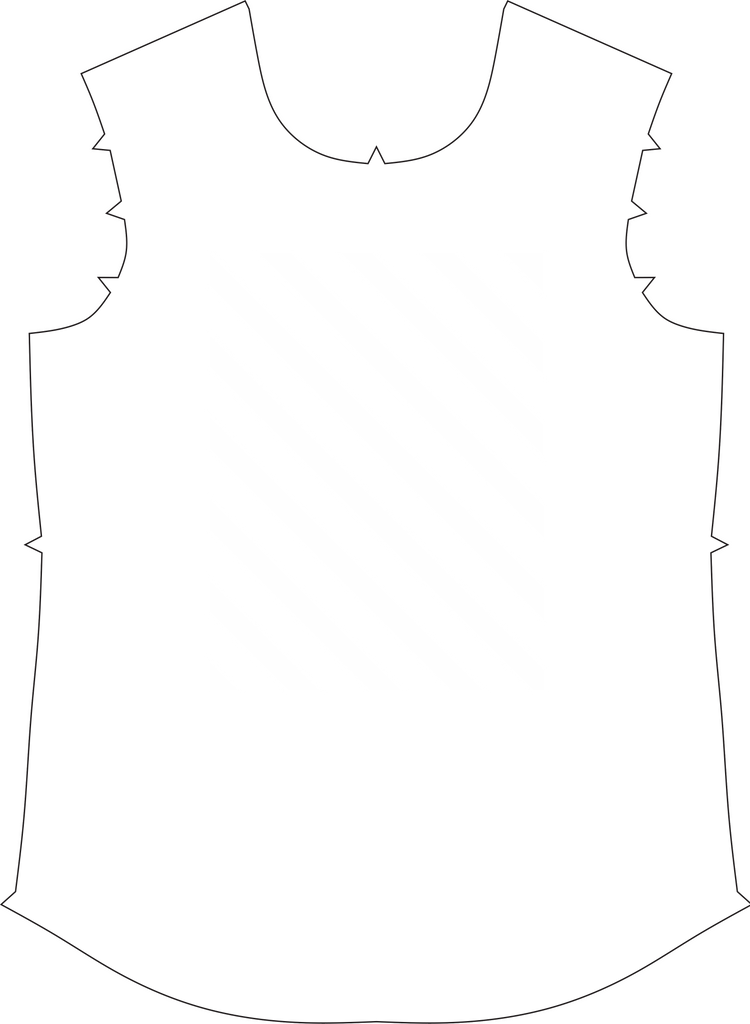 Womens Crew Tee, Striped Overlay
