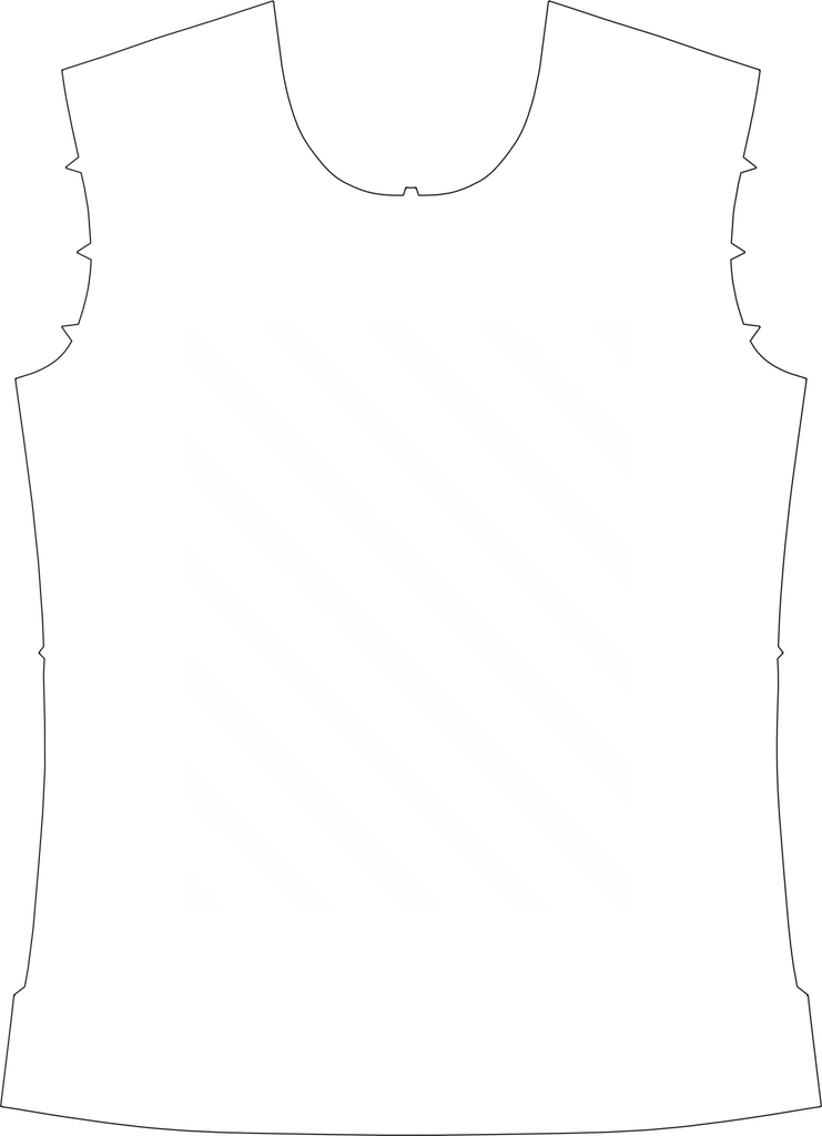 Mens Modern Tee, Striped Overlay
