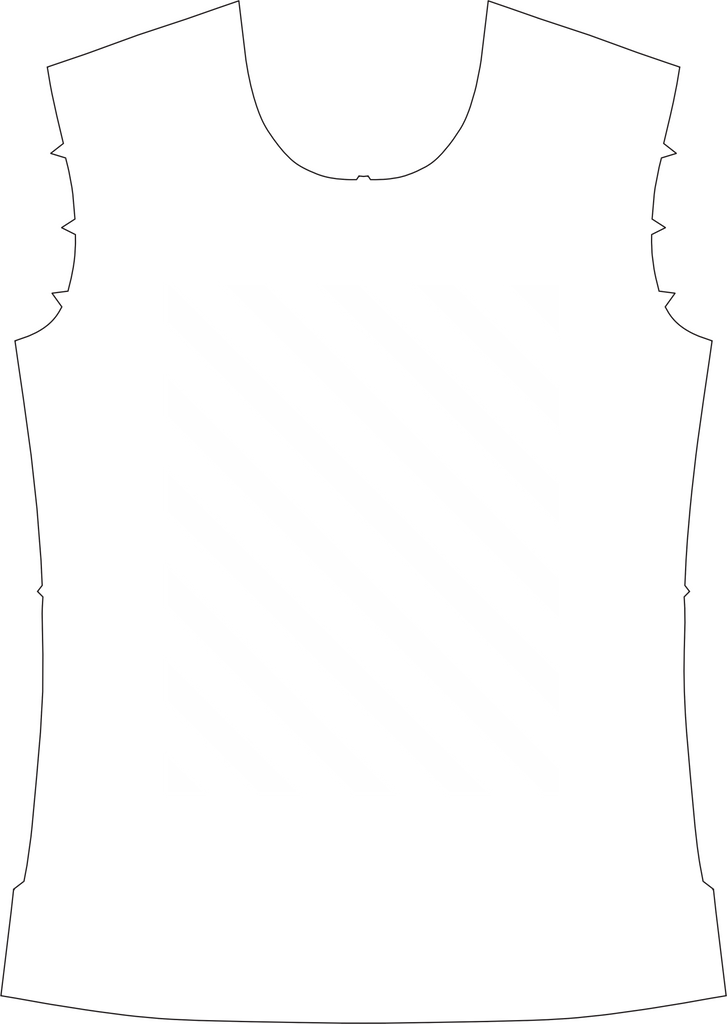 Mens Modern Tee, Striped Overlay