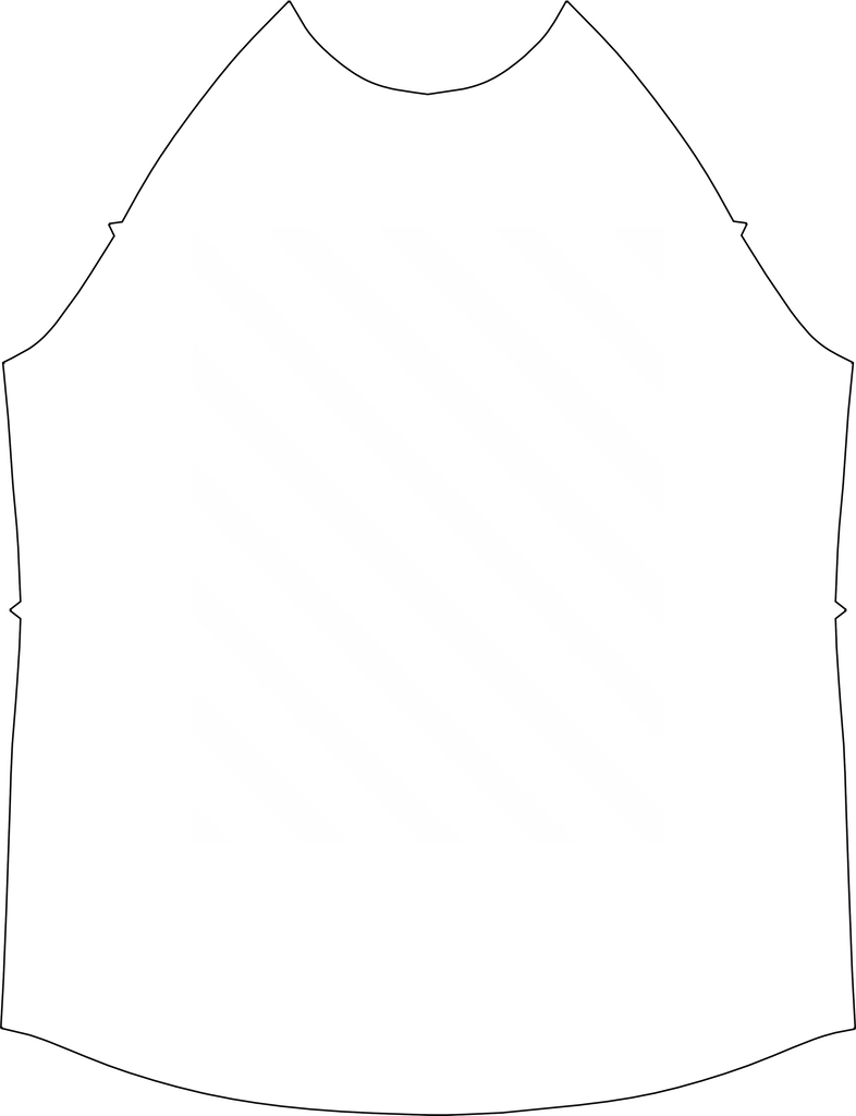 Mens Raglan Stripe, Striped Overlay