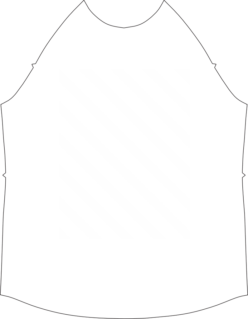 Mens Raglan Stripe, Striped Overlay