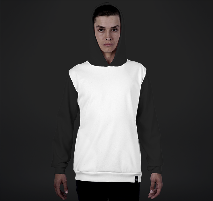 Mens, Pullover Hoodie Color-blocked