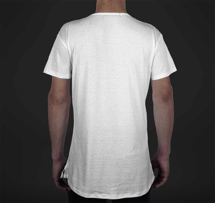 Mens Modern Tee, Striped Overlay