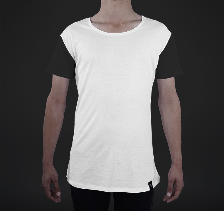 Mens Modern Tee, Color-blocked