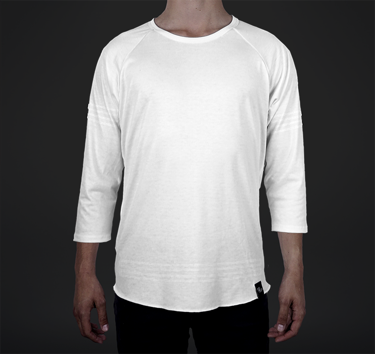 Mens Raglan, Athletic Overlay