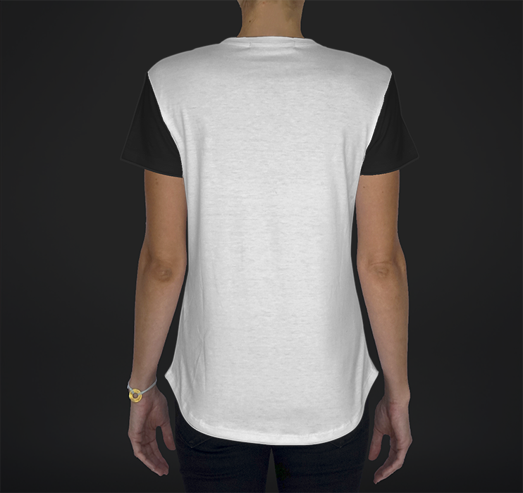 Womens Crew Tee, Color-blocked